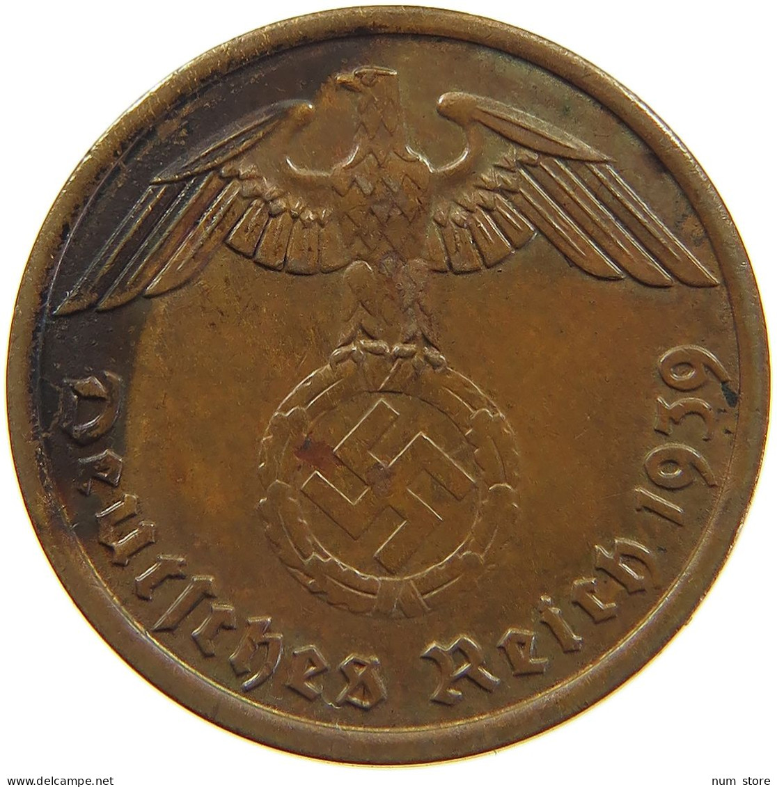 GERMANY 2 PFENNIG 1939 A #c083 0017 - 2 Reichspfennig