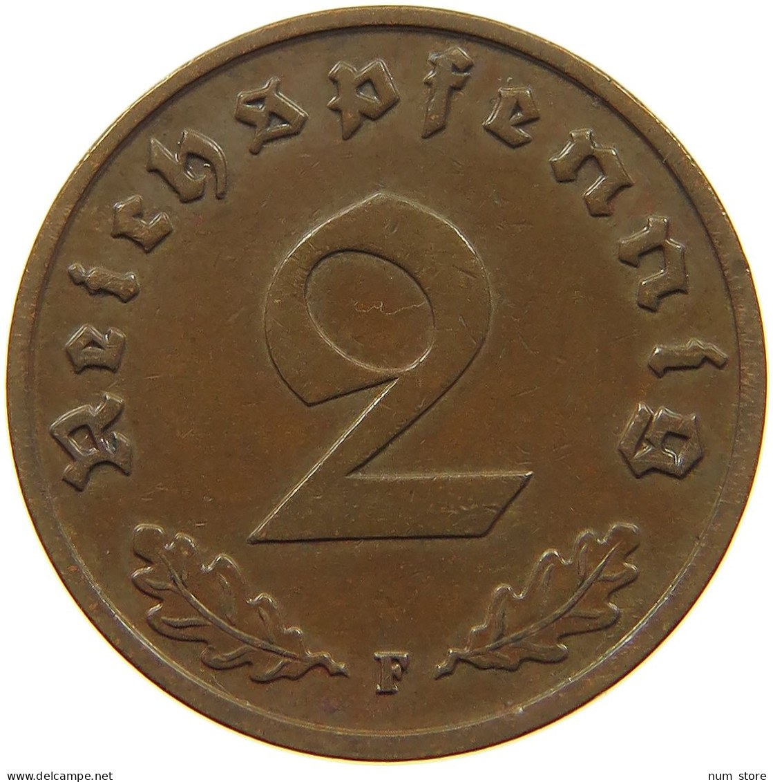 GERMANY 2 PFENNIG 1938 F #c083 0157 - 2 Reichspfennig