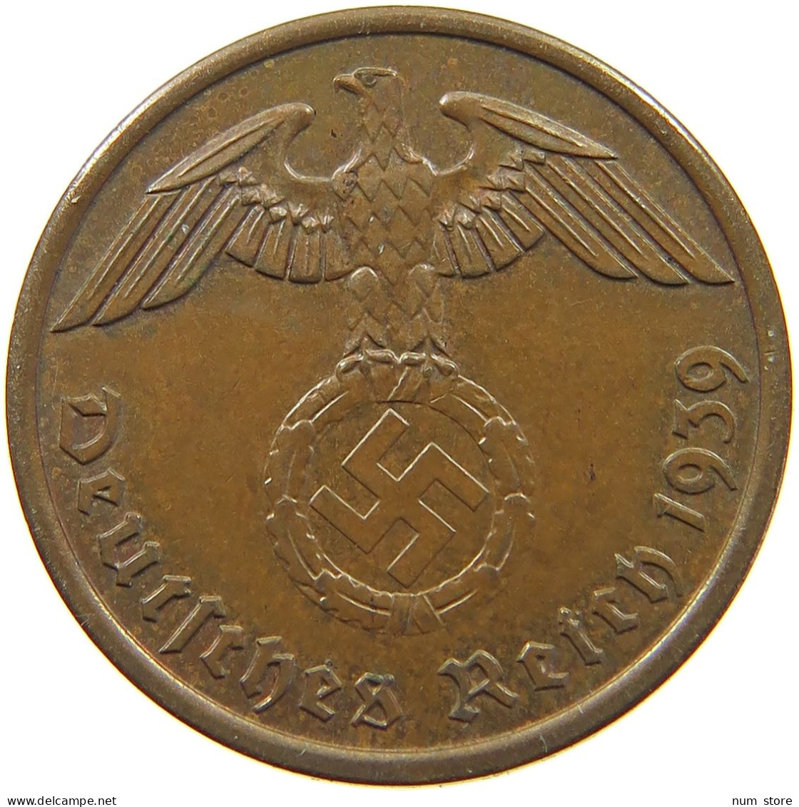 GERMANY 2 PFENNIG 1939 A #a032 0363 - 2 Reichspfennig