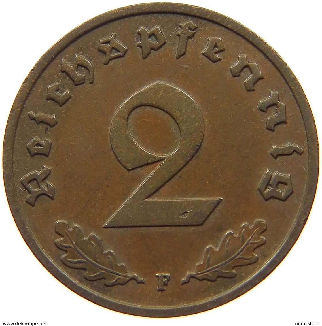 GERMANY 2 PFENNIG 1938 F #a043 0691 - 2 Reichspfennig