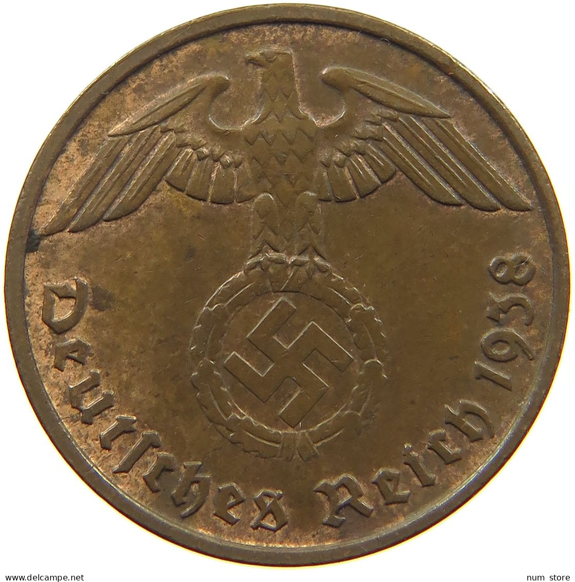 GERMANY 2 PFENNIG 1938 D #c083 0145 - 2 Reichspfennig