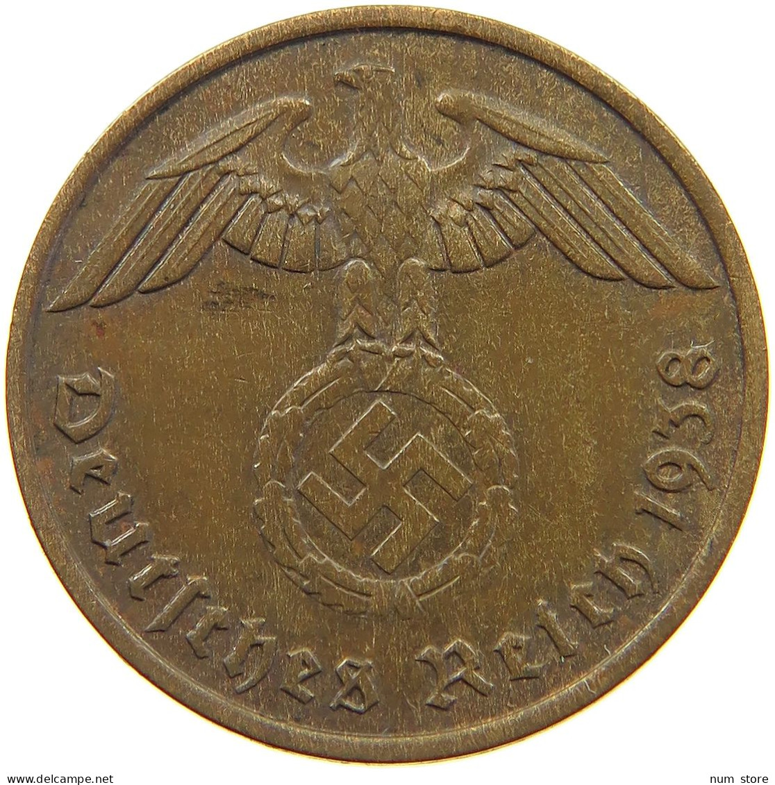 GERMANY 2 PFENNIG 1938 A TOP #c083 0137 - 2 Reichspfennig