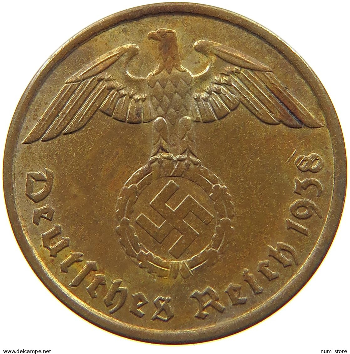 GERMANY 2 PFENNIG 1938 A #c081 0269 - 2 Reichspfennig