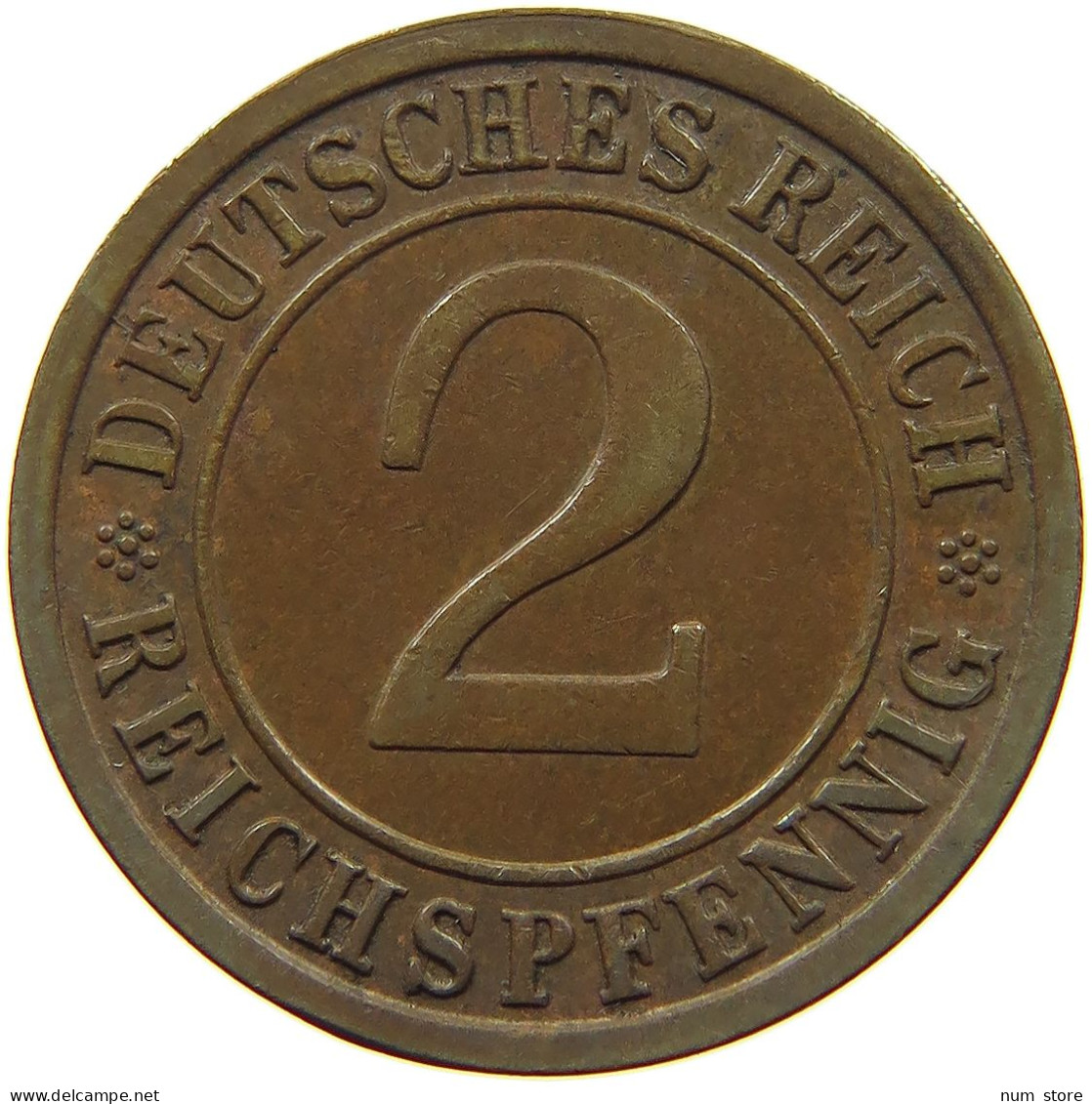 GERMANY 2 PFENNIG 1936 A #a043 0637 - 2 Reichspfennig