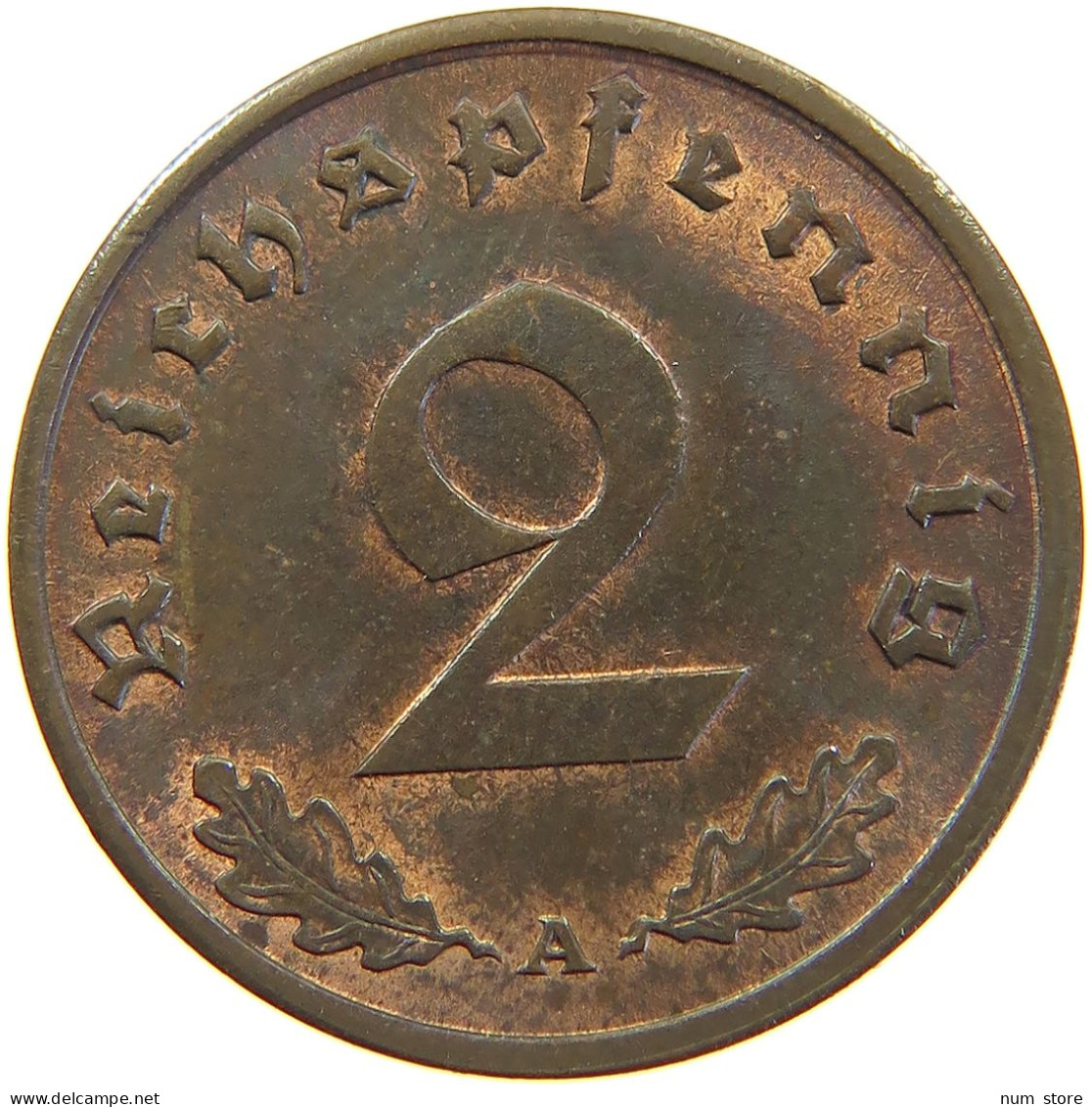 GERMANY 2 PFENNIG 1937 A #c050 0199 - 2 Reichspfennig