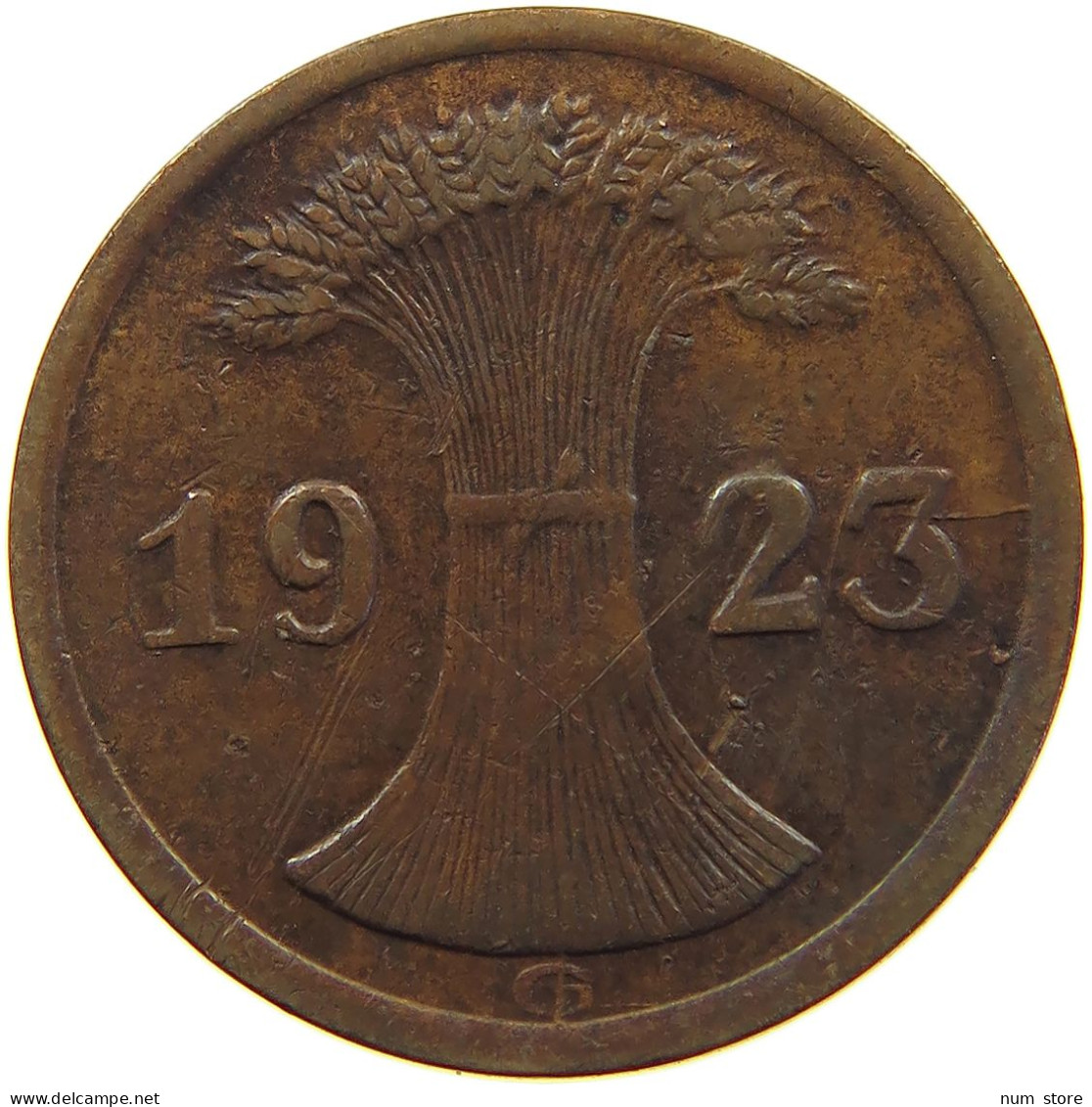 GERMANY 2 PFENNIG 1923 G #c058 0065 - 2 Renten- & 2 Reichspfennig