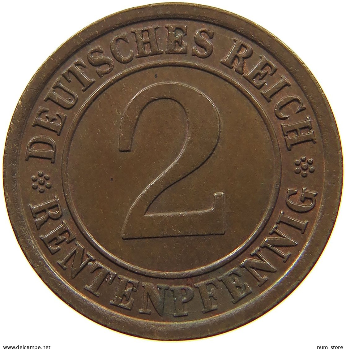 GERMANY 2 PFENNIG 1923 A #c022 0317 - 2 Renten- & 2 Reichspfennig