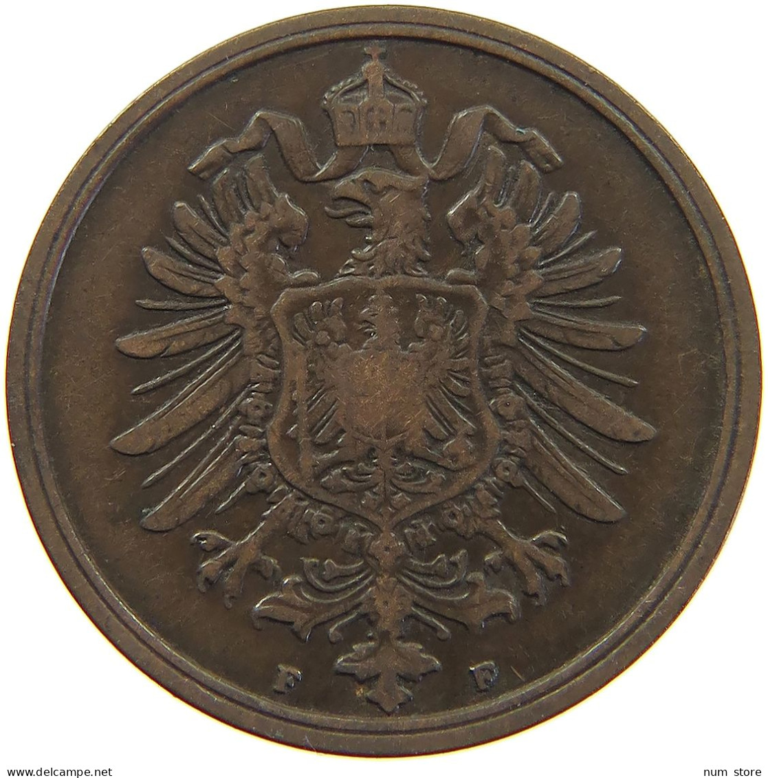 GERMANY 2 PFENNIG 1875 F #c064 0191 - 2 Pfennig