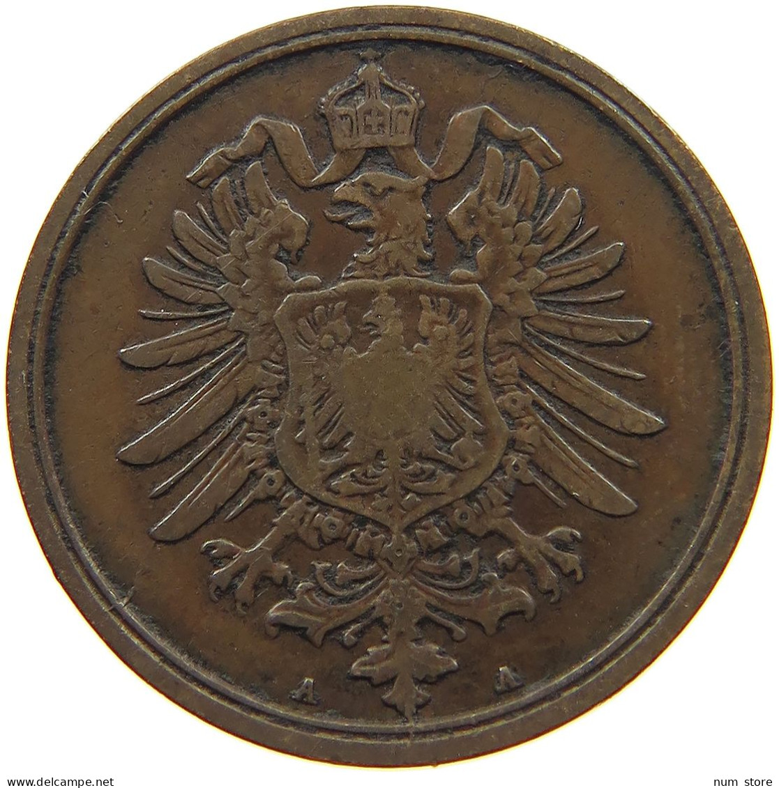 GERMANY 2 PFENNIG 1874 A #c022 0321 - 2 Pfennig