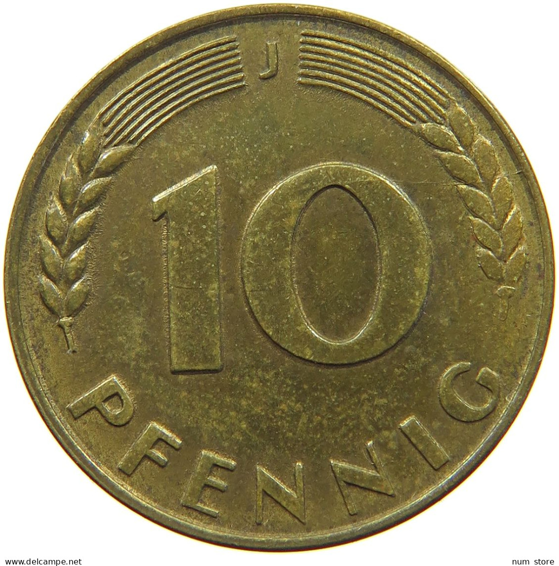 GERMANY 10 PFENNIG 1949 J #c011 0833 - 10 Pfennig