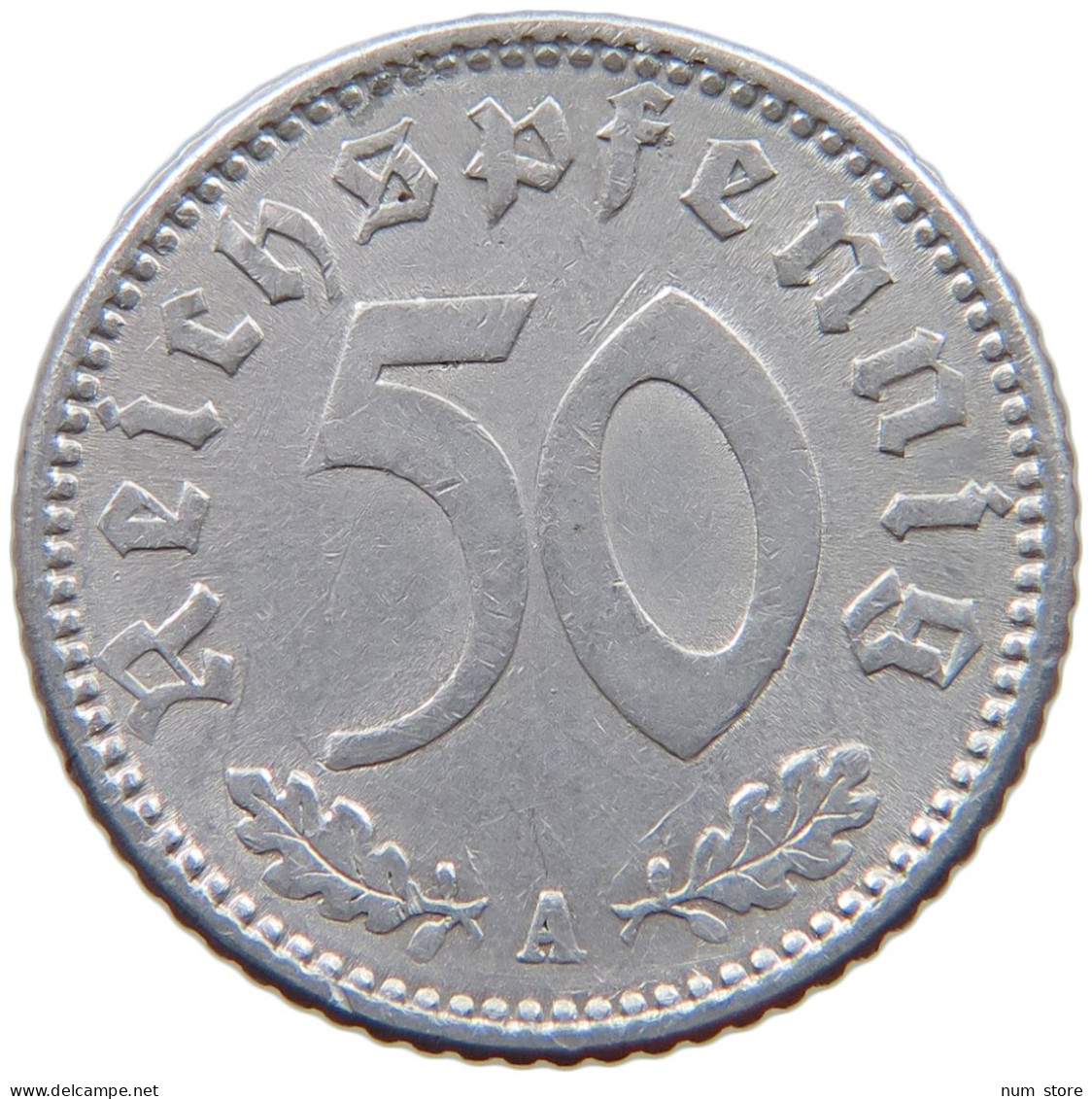 GERMANY 50 PFENNIG 1943 A #a053 0441 - 50 Reichspfennig