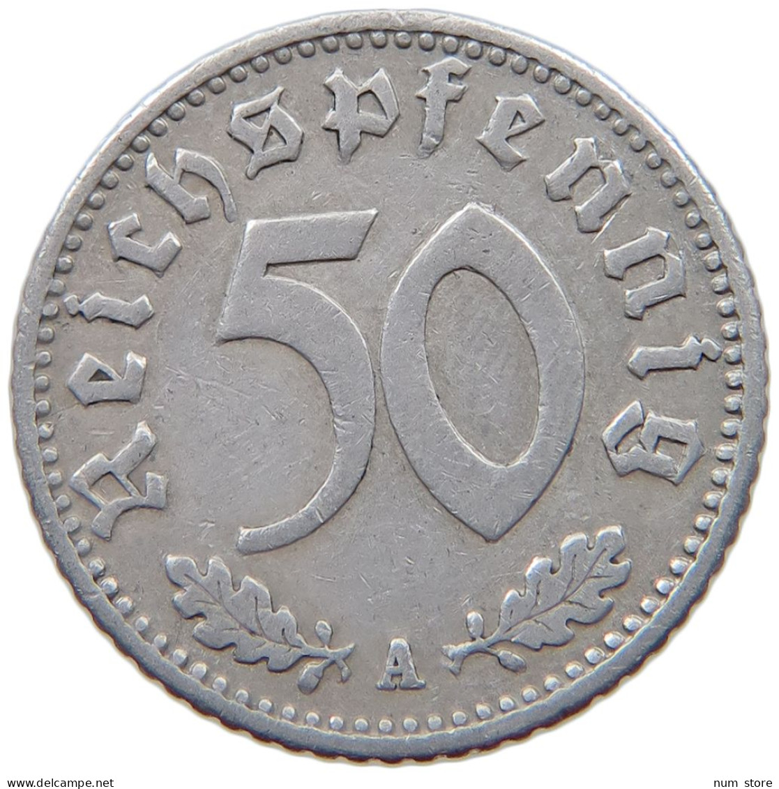 GERMANY 50 PFENNIG 1941 A #a021 0801 - 50 Reichspfennig