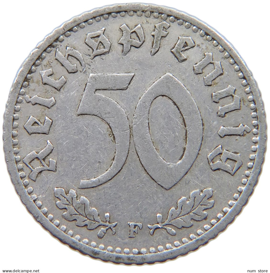 GERMANY 50 PFENNIG 1941 F #c040 0839 - 50 Reichspfennig