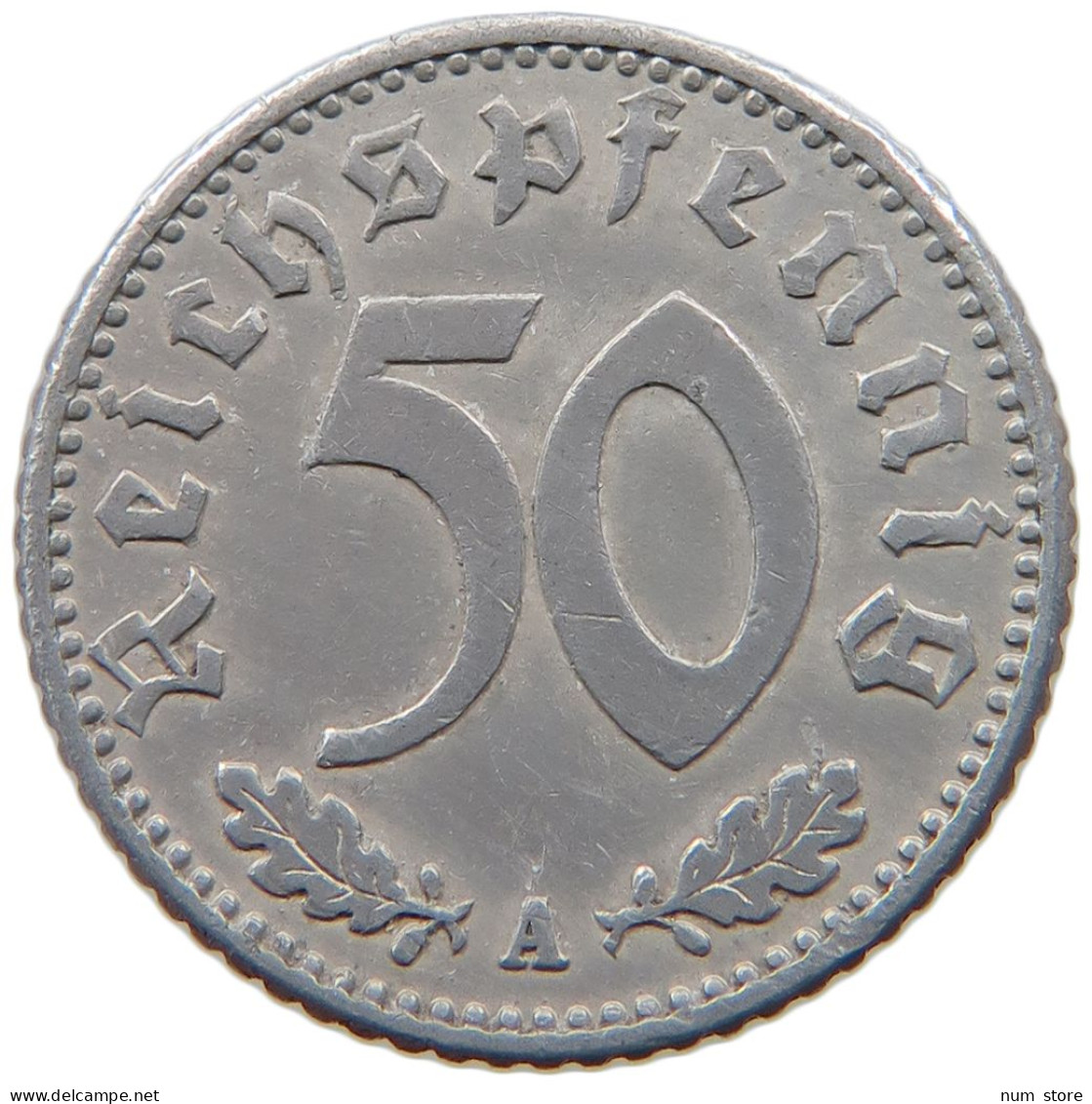 GERMANY 50 PFENNIG 1941 A #a051 0279 - 50 Reichspfennig