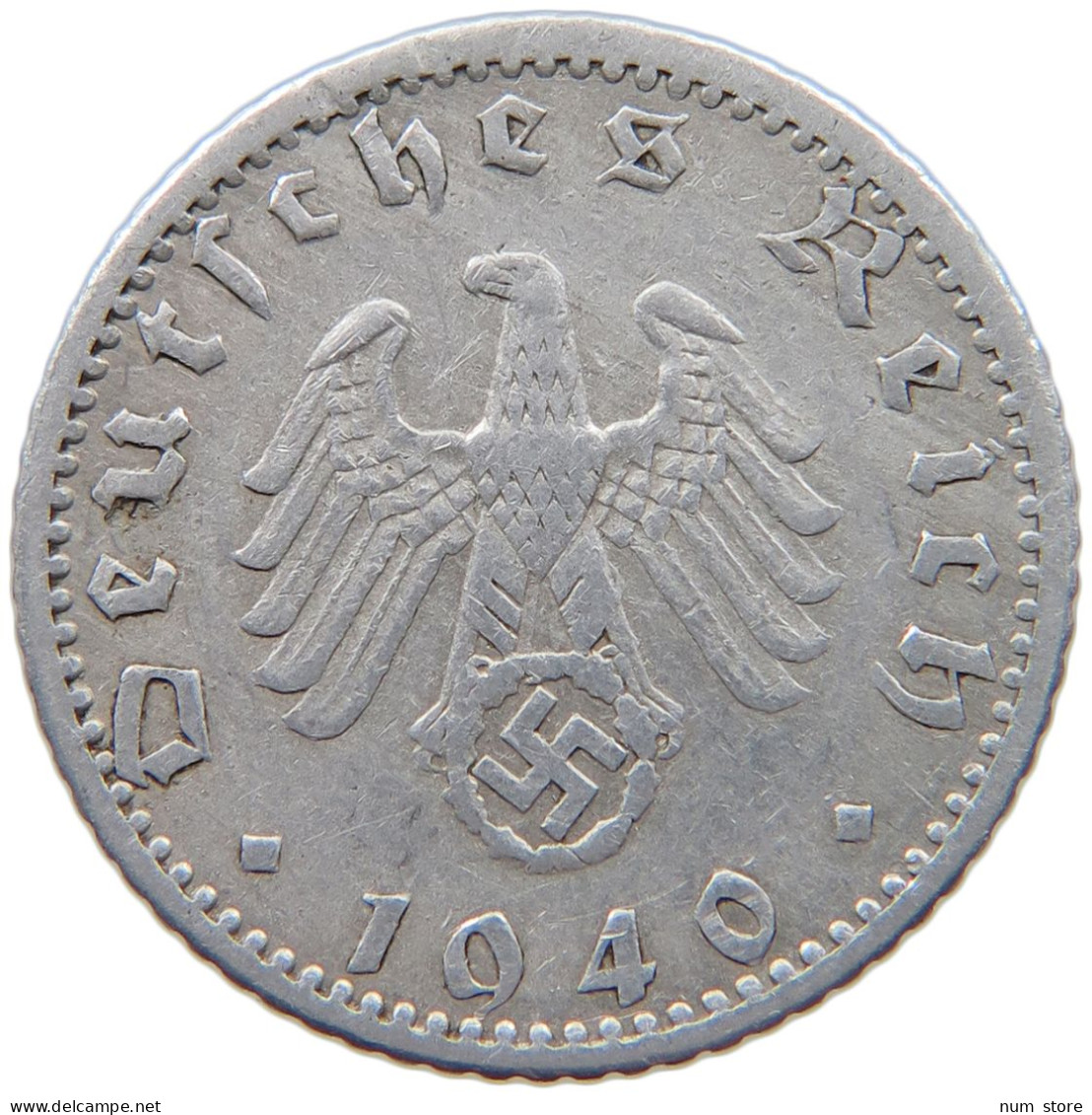 GERMANY 50 PFENNIG 1940 F #c040 0203 - 50 Reichspfennig