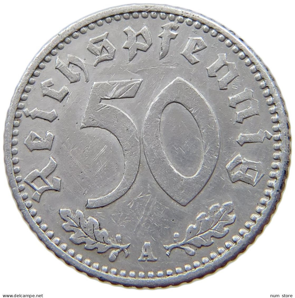 GERMANY 50 PFENNIG 1941 A #a021 0767 - 50 Reichspfennig