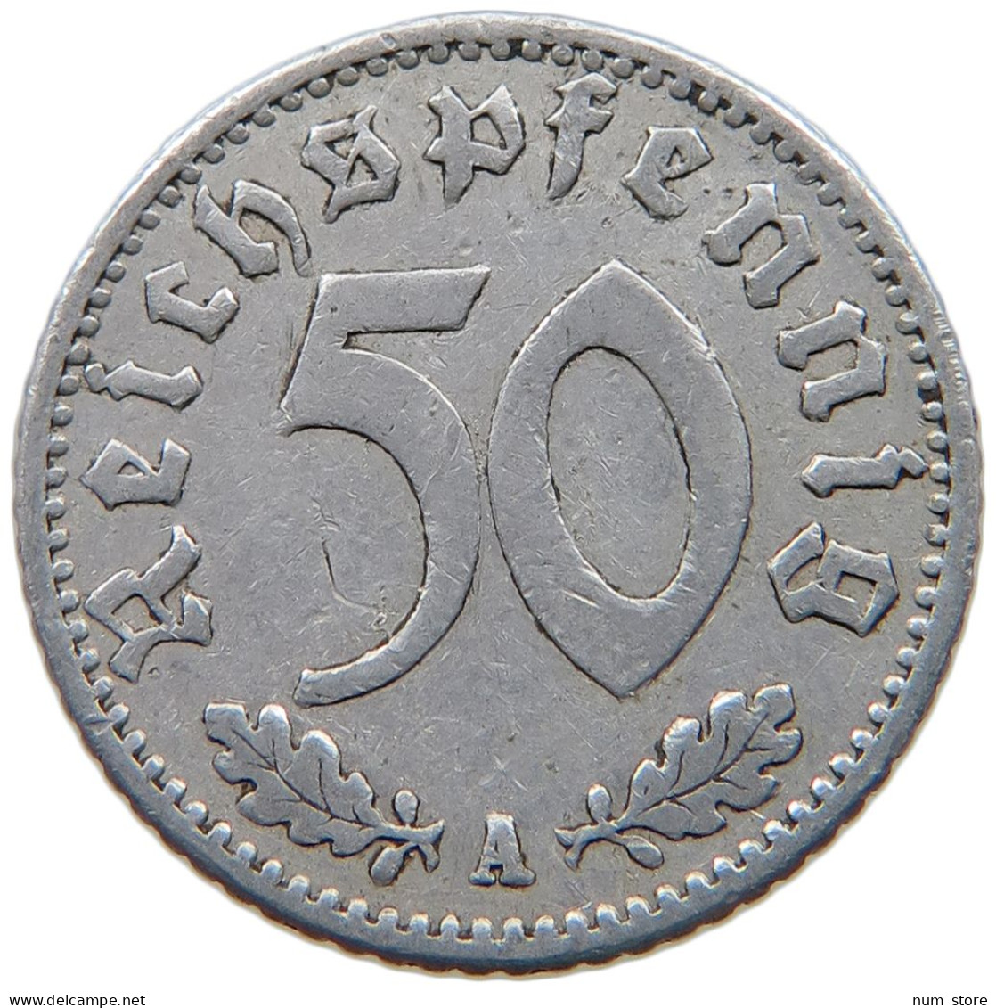 GERMANY 50 PFENNIG 1940 A #a051 0295 - 50 Reichspfennig