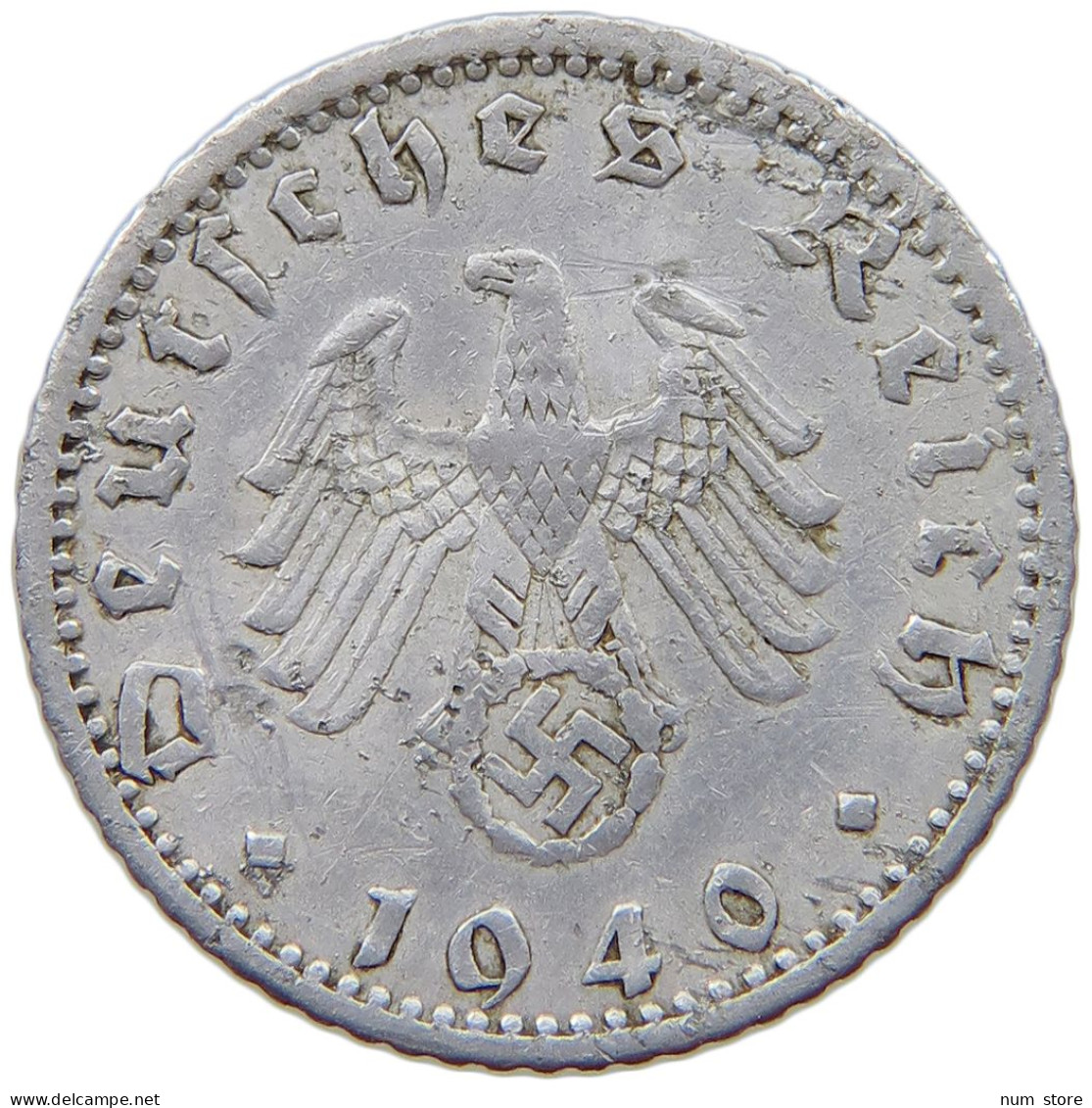 GERMANY 50 PFENNIG 1940 A #s074 0105 - 50 Reichspfennig