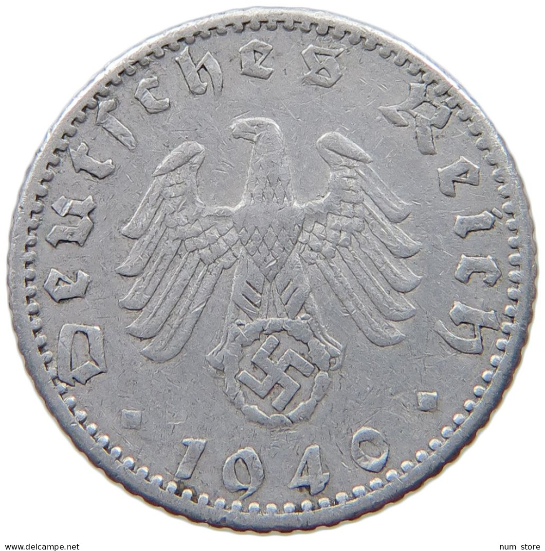 GERMANY 50 PFENNIG 1940 A #a021 0795 - 50 Reichspfennig