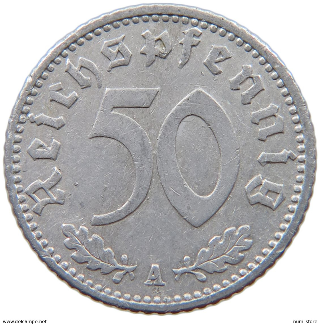 GERMANY 50 PFENNIG 1940 A #a053 0465 - 50 Reichspfennig