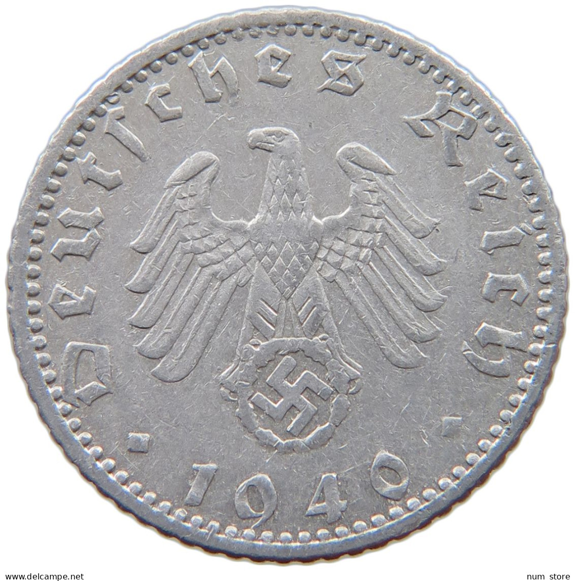 GERMANY 50 PFENNIG 1940 A #a053 0465 - 50 Reichspfennig