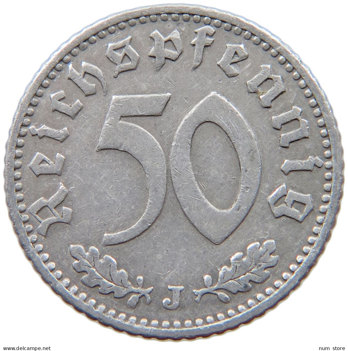 GERMANY 50 PFENNIG 1935 J #a053 0479 - 50 Reichspfennig