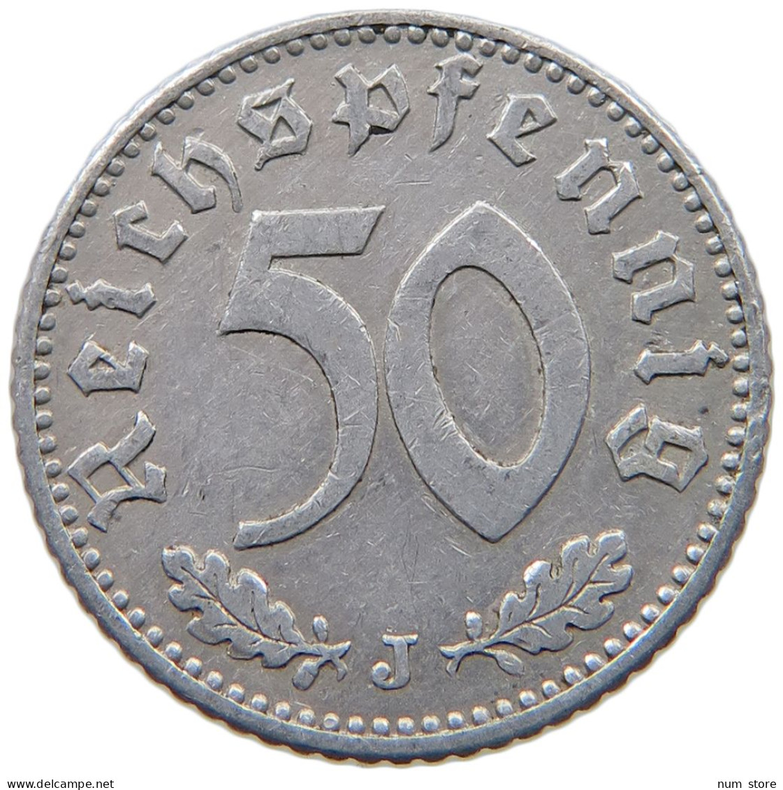 GERMANY 50 PFENNIG 1935 J #a051 0255 - 50 Reichspfennig