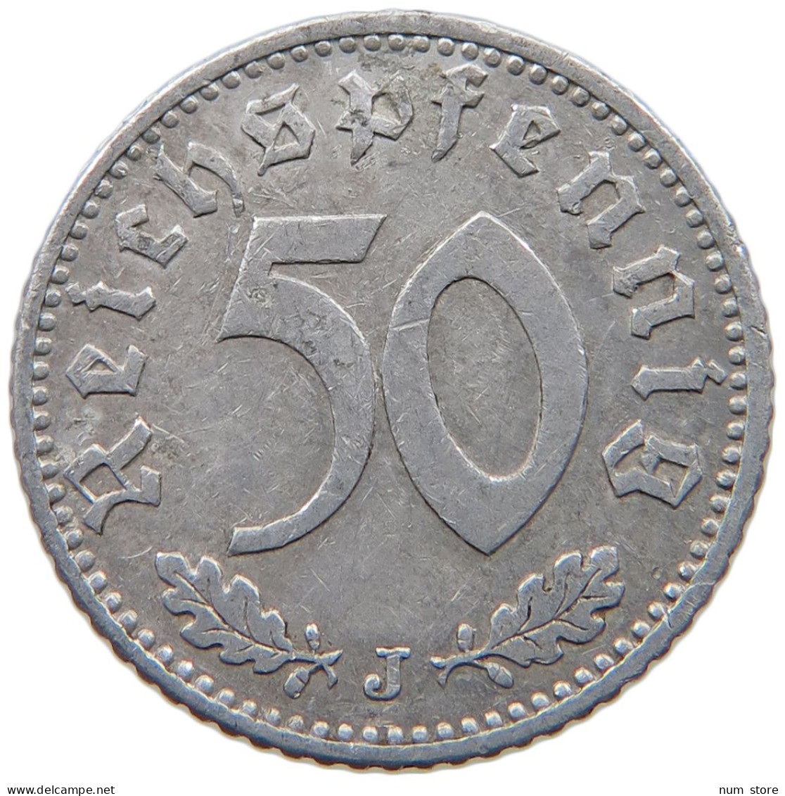 GERMANY 50 PFENNIG 1935 J #a051 0263 - 50 Reichspfennig