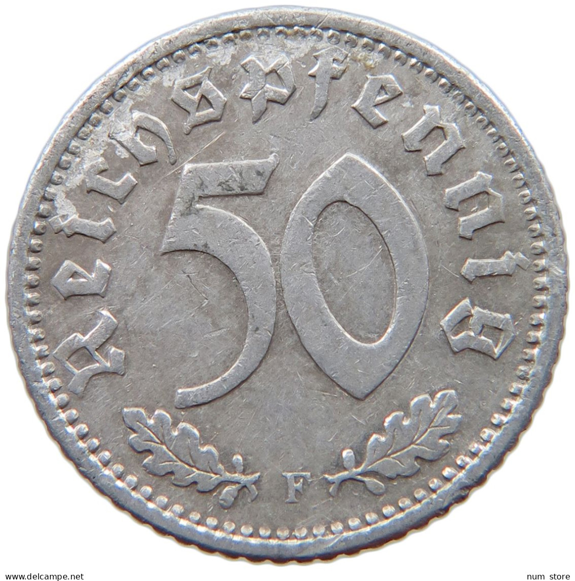 GERMANY 50 PFENNIG 1935 F #a053 0455 - 50 Reichspfennig