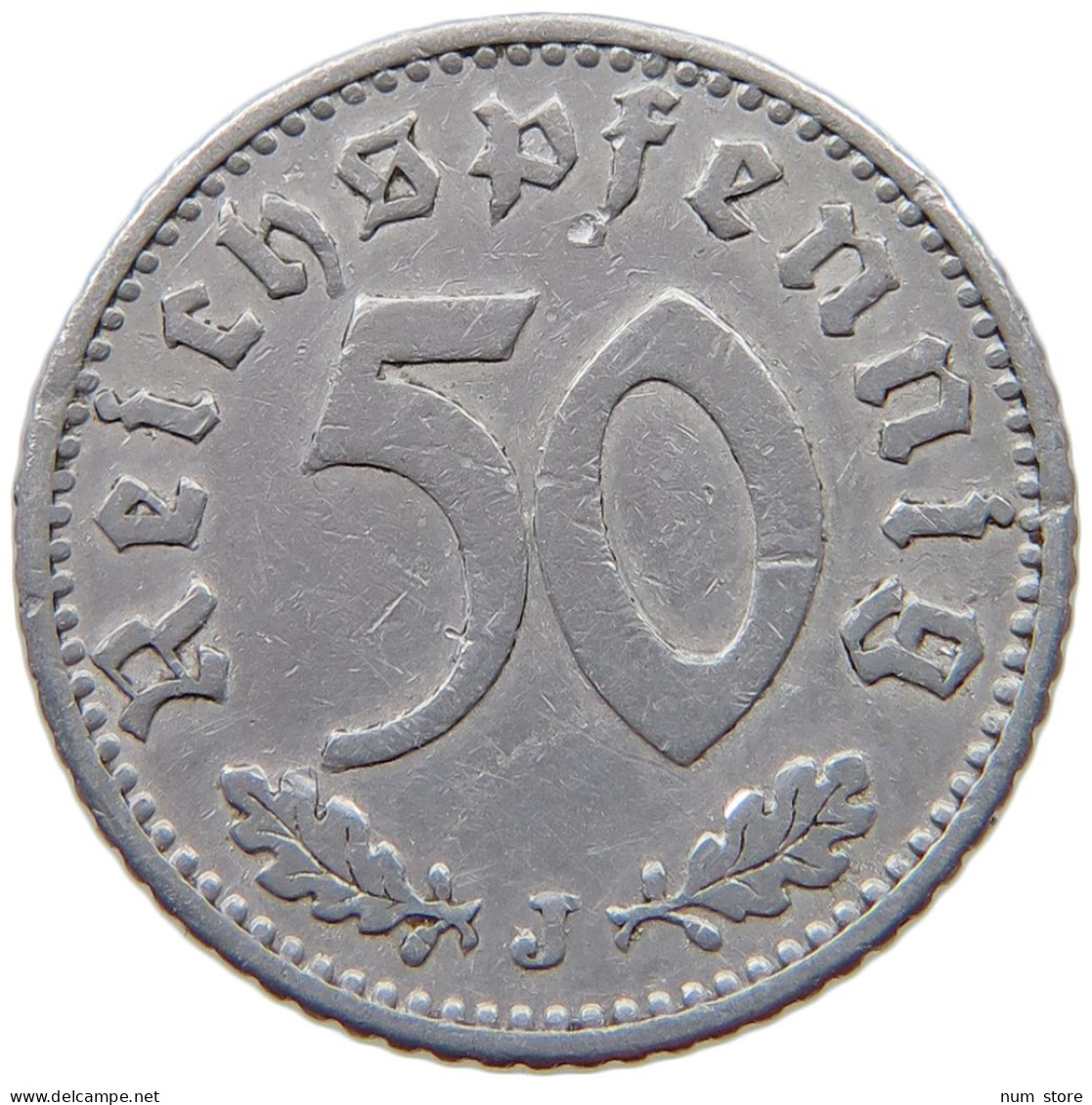 GERMANY 50 PFENNIG 1935 J #a021 0785 - 50 Reichspfennig