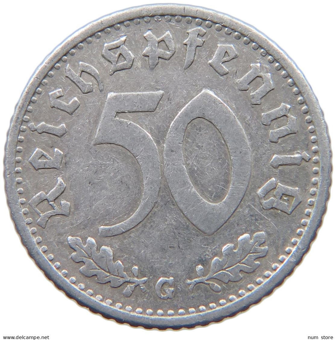 GERMANY 50 PFENNIG 1935 G #c014 0547 - 50 Reichspfennig