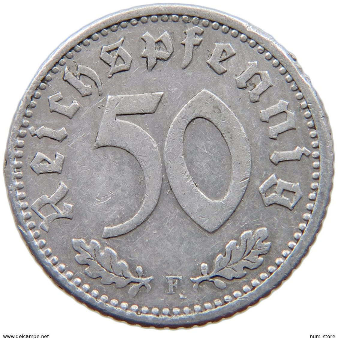 GERMANY 50 PFENNIG 1935 F #a053 0437 - 50 Reichspfennig