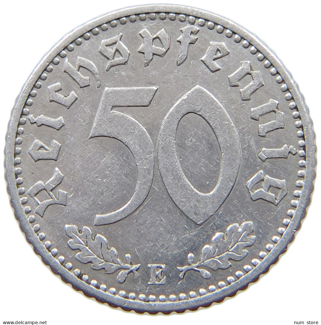 GERMANY 50 PFENNIG 1935 E #a076 0493 - 50 Reichspfennig