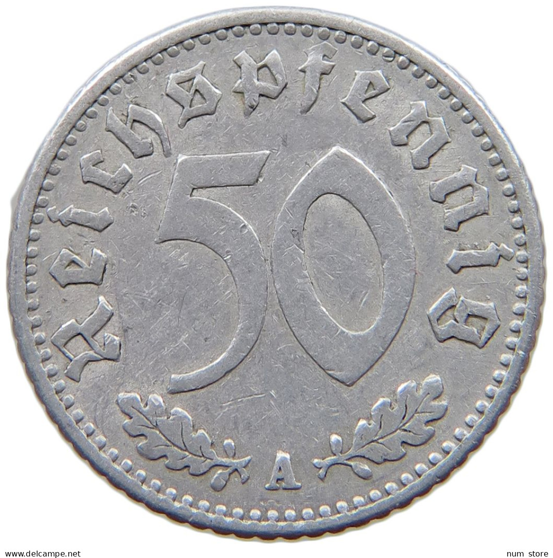 GERMANY 50 PFENNIG 1935 A #a076 0485 - 50 Reichspfennig