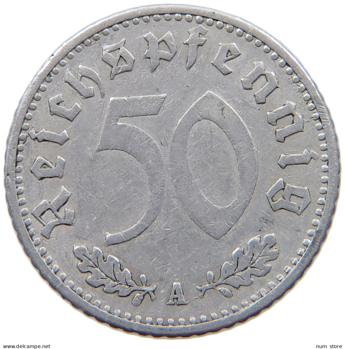 GERMANY 50 PFENNIG 1935 A #a070 0659 - 50 Reichspfennig