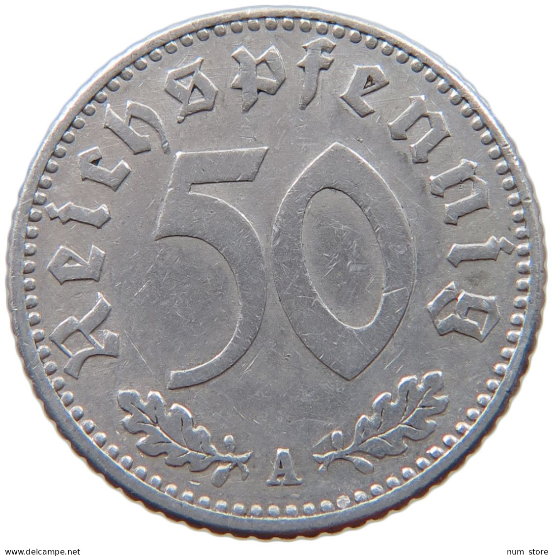 GERMANY 50 PFENNIG 1935 A #a053 0463 - 50 Reichspfennig