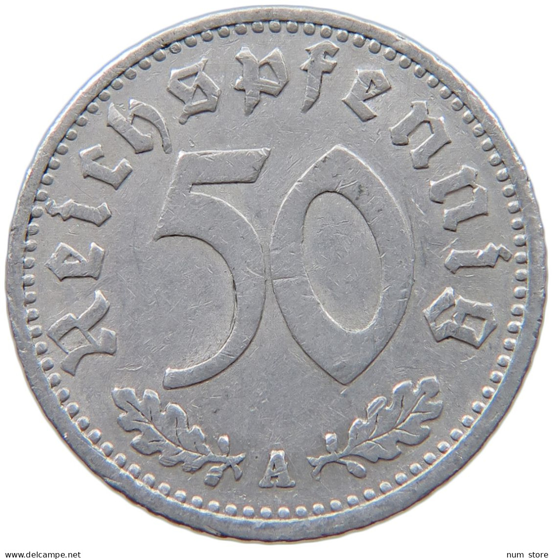 GERMANY 50 PFENNIG 1935 A #a053 0457 - 50 Reichspfennig