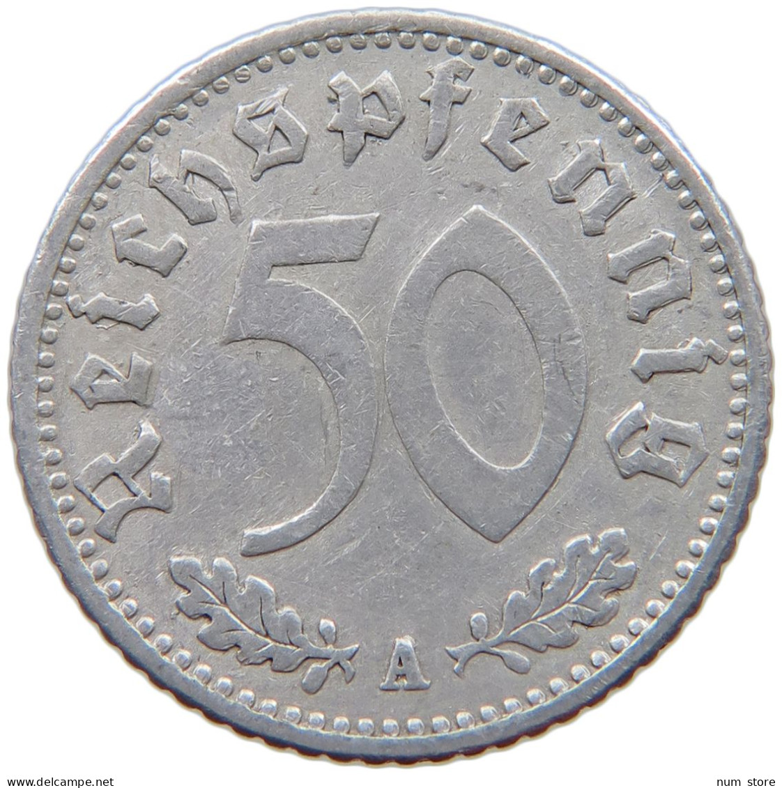 GERMANY 50 PFENNIG 1935 A #a053 0443 - 50 Reichspfennig