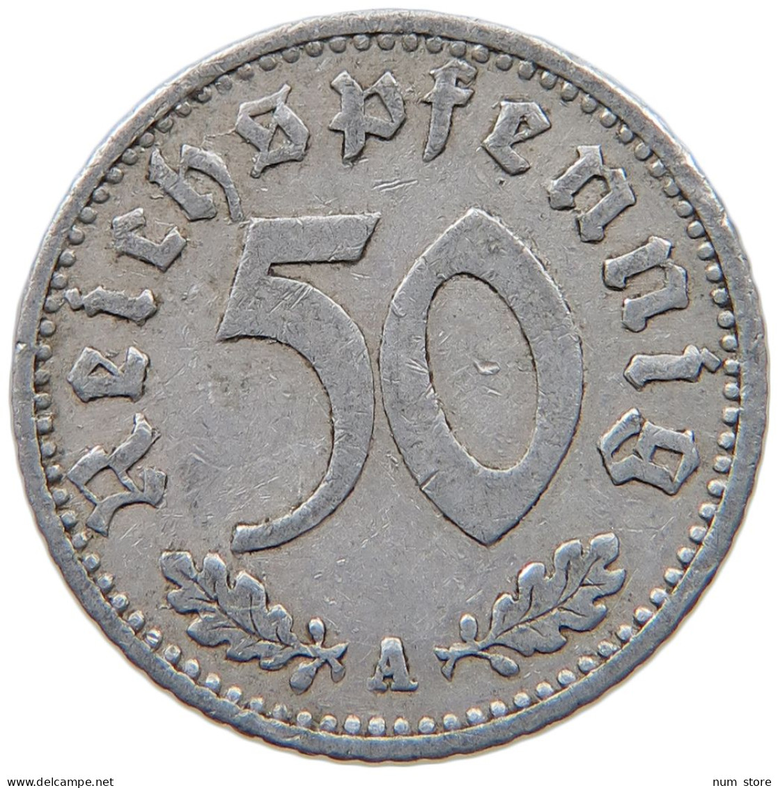 GERMANY 50 PFENNIG 1935 A #a051 0269 - 50 Reichspfennig