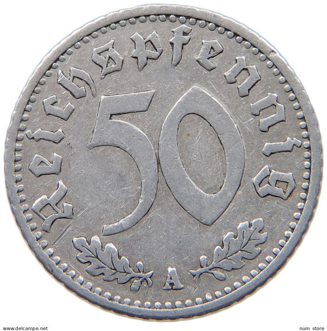 GERMANY 50 PFENNIG 1935 A #a036 0553 - 50 Reichspfennig