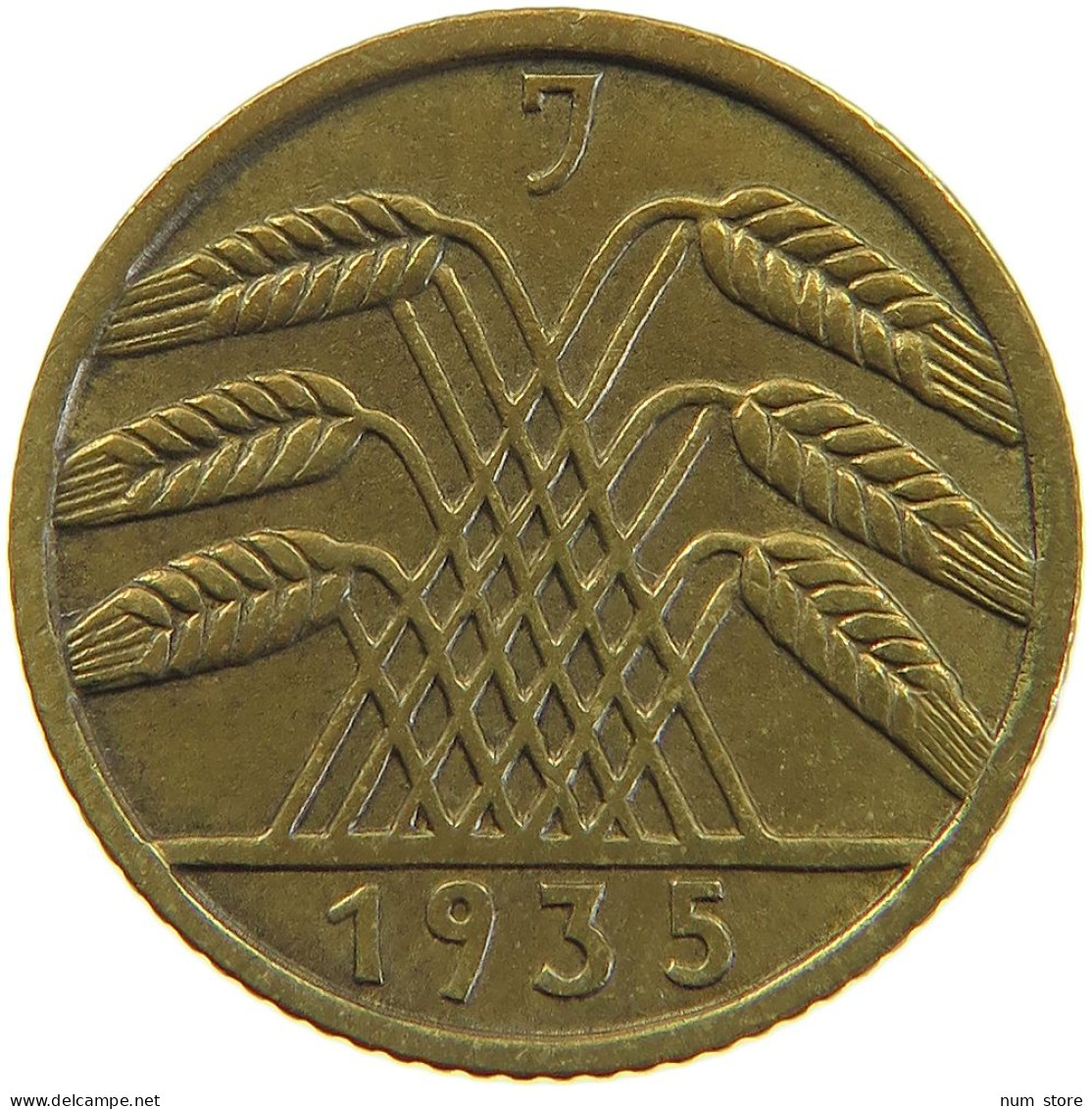 GERMANY 5 PFENNIG 1935 J #a055 0409 - 5 Reichspfennig