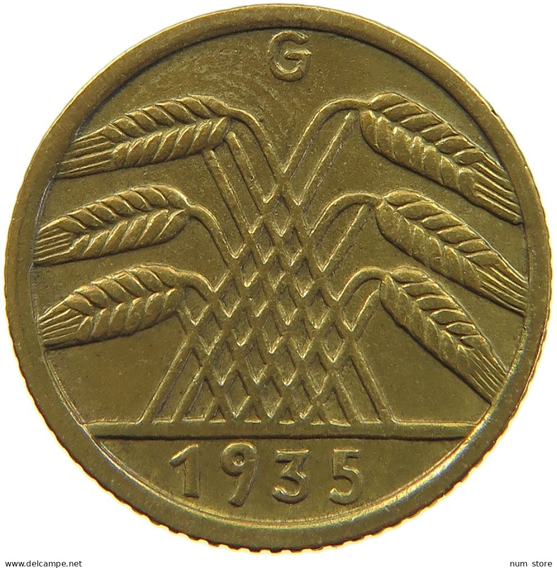 GERMANY 5 PFENNIG 1935 G #a055 0615 - 5 Reichspfennig