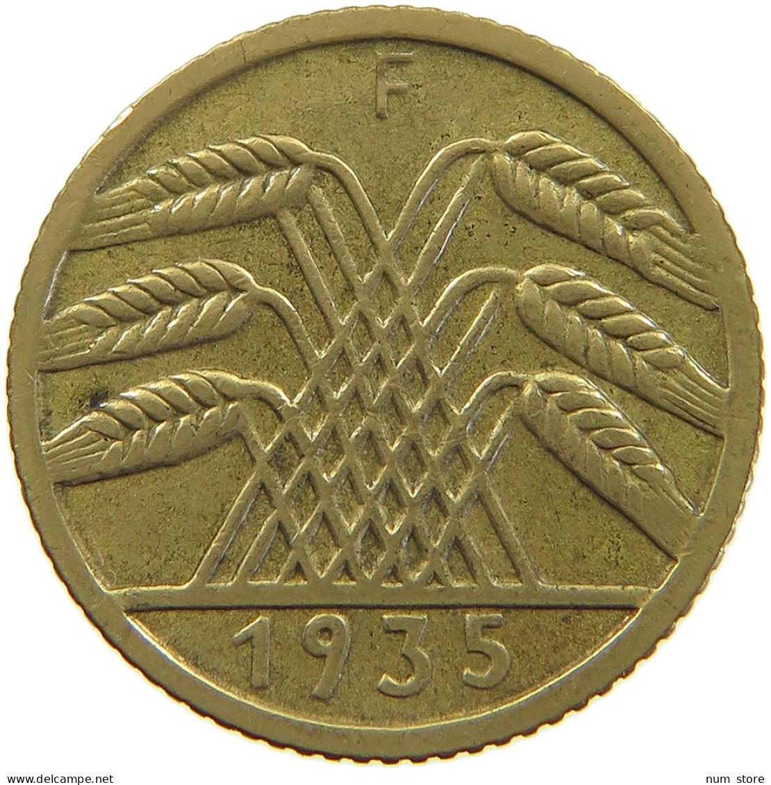GERMANY 5 PFENNIG 1935 F #a055 0505 - 5 Reichspfennig