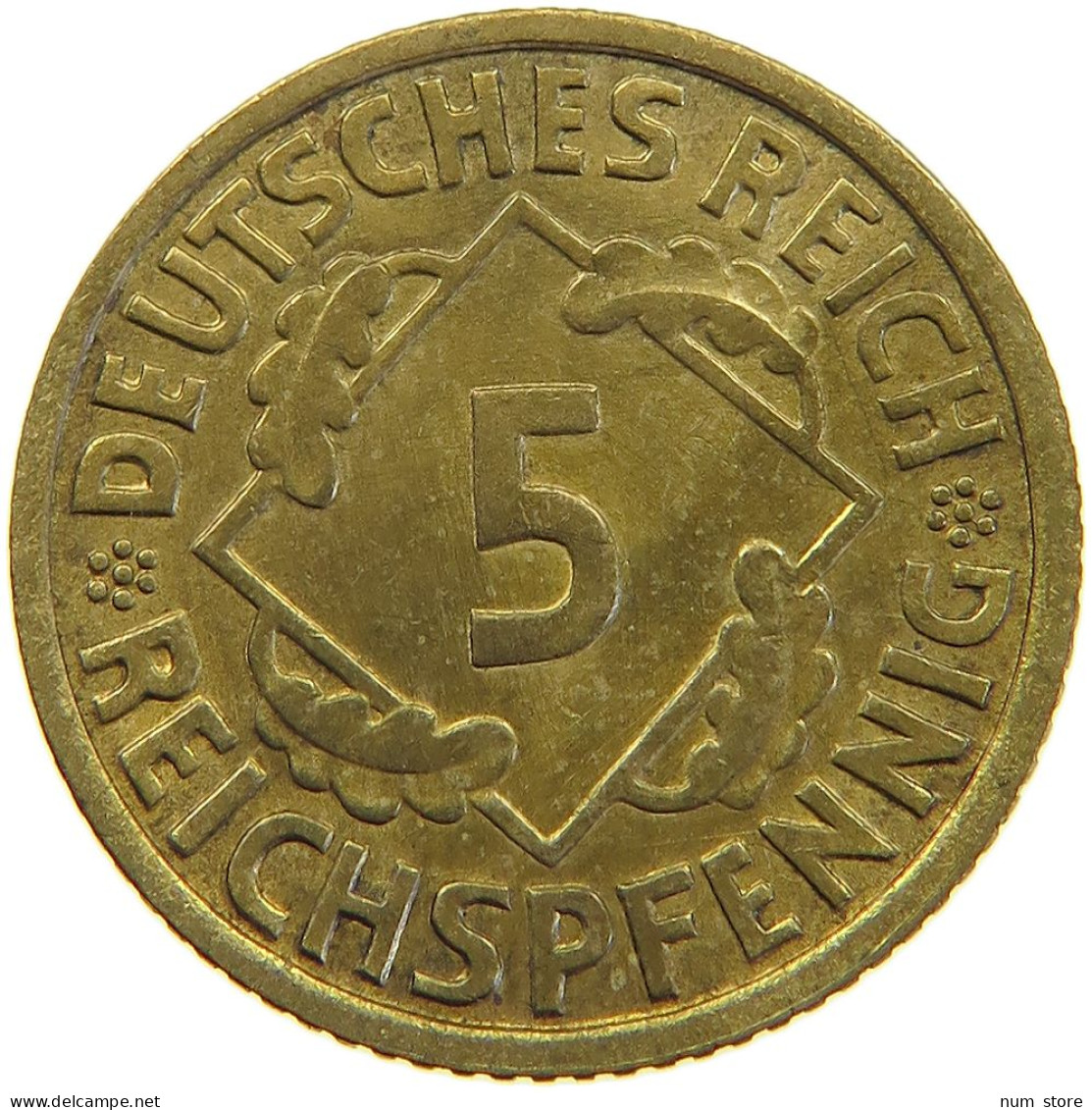 GERMANY 5 PFENNIG 1935 A TOP #a055 0379 - 5 Reichspfennig