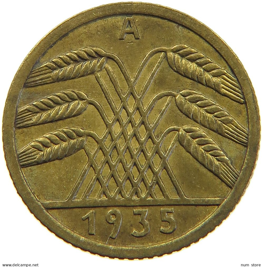 GERMANY 5 PFENNIG 1935 A TOP #a055 0379 - 5 Reichspfennig