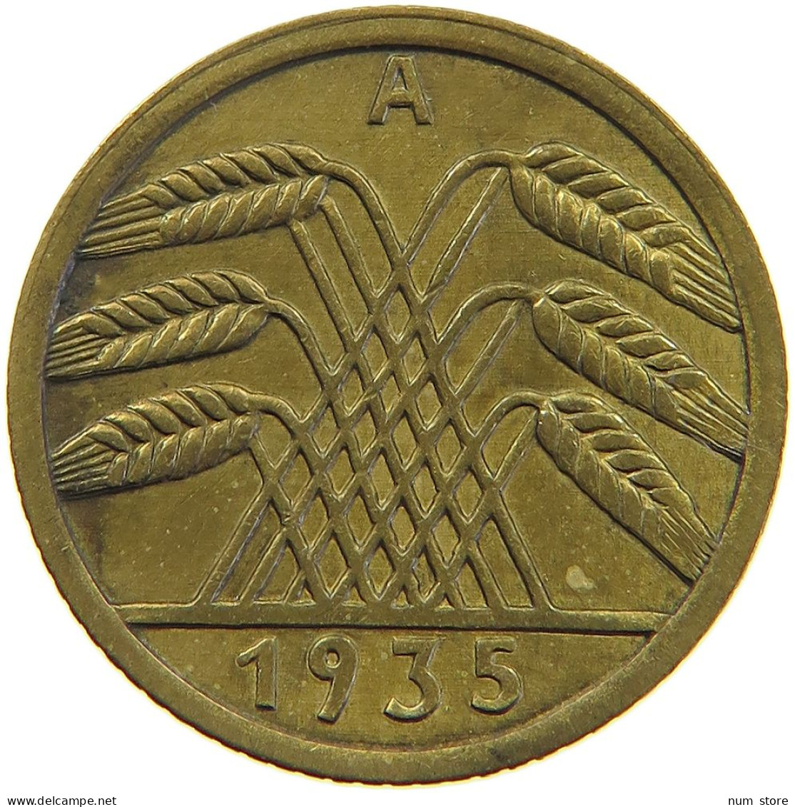 GERMANY 5 PFENNIG 1935 A #a055 0443 - 5 Reichspfennig