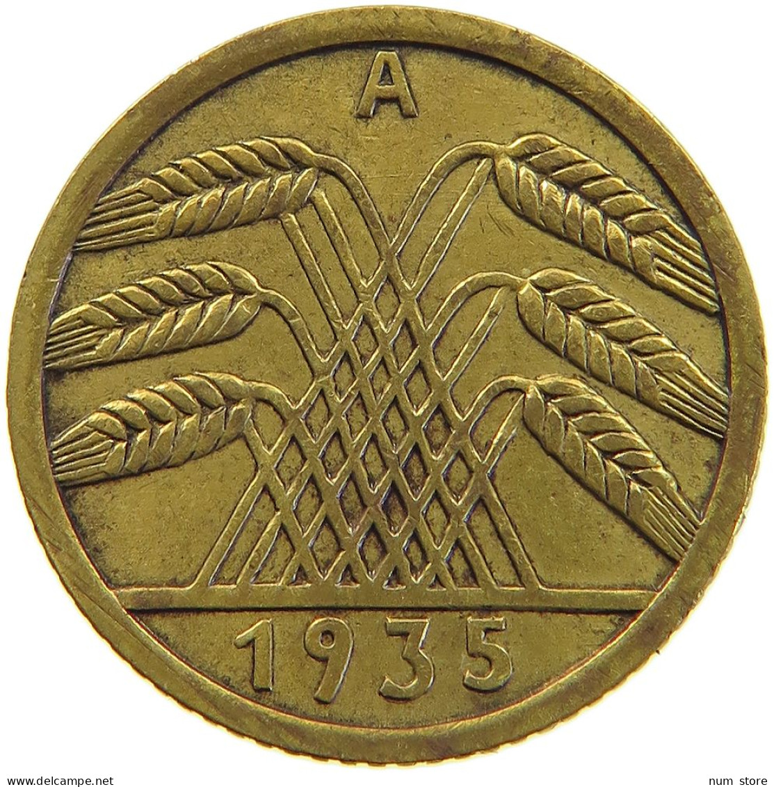 GERMANY 5 PFENNIG 1935 A #a055 0525 - 5 Reichspfennig