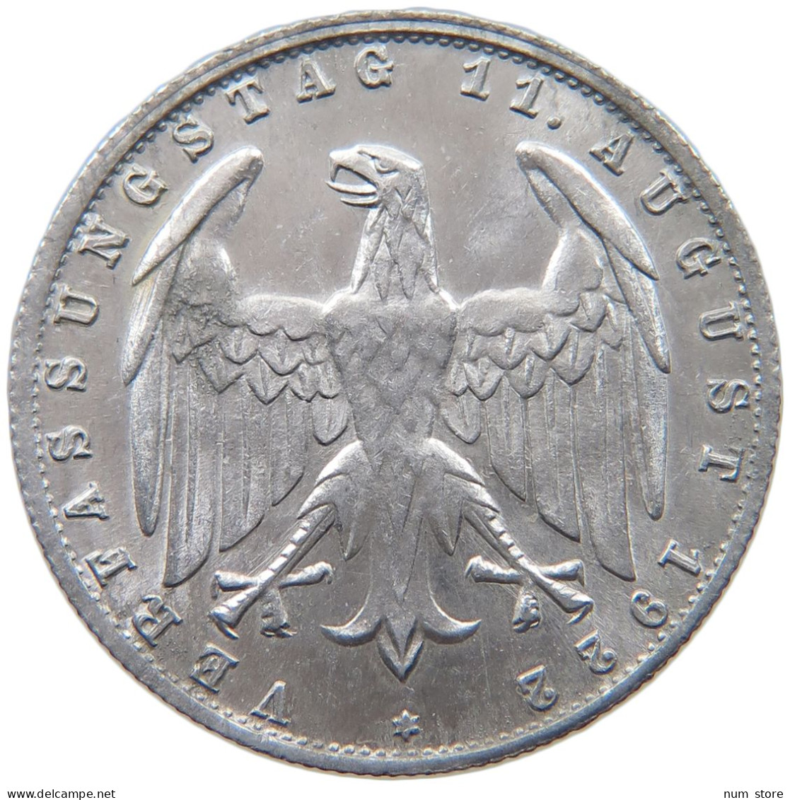 GERMANY 3 MARK 1922 J #c014 0093 - 3 Mark & 3 Reichsmark