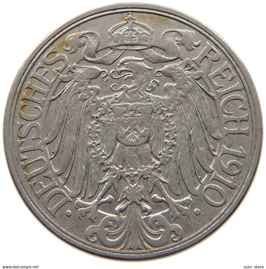 GERMANY 25 PFENNIG 1910 A #c015 0091 - 25 Pfennig