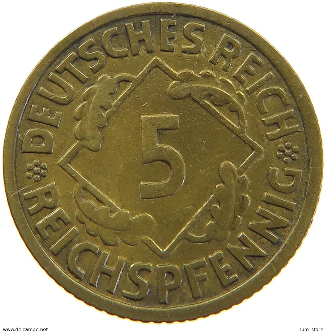 GERMANY 5 PFENNIG 1935 A #a055 0527 - 5 Reichspfennig